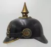 Bavarian "BING" Black Laquered Metal Ersatz Pickelhaube Visuel 3